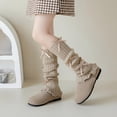 thumbnail image 4 of LIZENG Children's and Girls' Socks Set Autumn/Winter Bow Stacked Socks Long Tube Full Body Bow Ballet Style Knitted Leg Set, 4 of 8