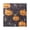 Gold, variant on Square Wall Clock Silent Non-Ticking Battery Operated Retro 7.78" Clock for Bedroom Living Room Decor Pumpkins and Spider Pattern