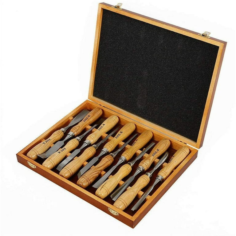  Wood Carving Kit, 23pcs Wood Carving Tool with 4PCS Wood Carving  Knives & 5PCS Detail Knives 9 Basswood Blocks & Gloves & Roll Bag & Strop  Block & Polishing Compound Whittling