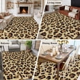 thumbnail image 6 of Area Rug 60×96in, Abstract Leopard Print Floor Carpet Living Room Rug, Brown Animal Spots Non-Slip Welcome Mat Indoor Rugs for Bedroom Dining Room, 6 of 9