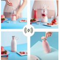 thumbnail image 2 of ZHAOCHENG Licuadora para hacer batidos, licuadora portátil, mini licuadora, licuadora personal multifuncional con carga USB para alimentos para bebés, viajes, oficina rosa, 2 of 5