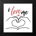 thumbnail image 2 of Villa, Mlli 20x20 Black Modern Framed Museum Art Print Titled - I Love Me, 2 of 5