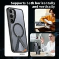 thumbnail image 5 of Magnetic Case for Samsung Galaxy A26 5G Upgraded Stand Cover, Heat Dissipation Design, Magnetic Support Wireless Charging, Military Grade Drop Protection for Samsung Galaxy A26 5G Case, Black, 5 of 7