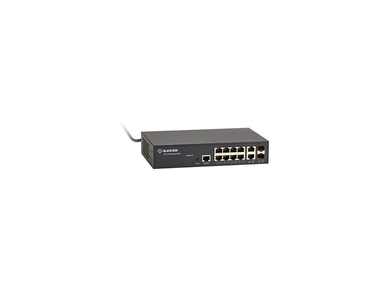 GIGABIT ETHERNET (1000-MBPS) MANAGED SWITCH - (8) 10/100/1000-MBPS COPPER RJ45,