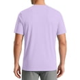thumbnail image 5 of Inglocry Men's UPF 50+ Swim Shirts Short Sleeve, Sun Protection Quick Dry Rash Guard, Water T-Shirt for Surfing Fishing Beach 2026 Light Purple L, 5 of 6