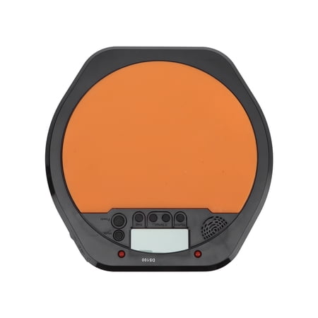 YAHHU Drum Metronome Practice Pad Simulation Digital LCD Display Electronic for Drummer's Training, Rubber Material, Portable Rhythm Trainer