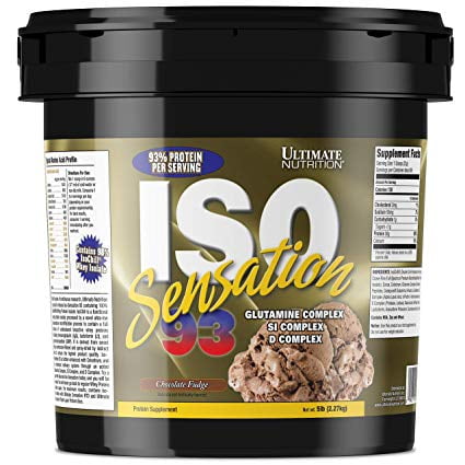 Ultimate Nutrition ISO Sensation 93 100% Whey Protein 5 lbs - Chocolate