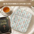 thumbnail image 4 of HELLHERO Floral Stripe Print Bible Cover Case for Daily Life, Polyester Fabric Quilted Bible Cover with Lightweight Portable Church Organizer Holder Bag, 4 of 8