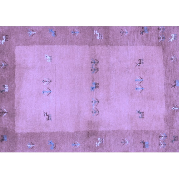 Ahgly Company Indoor Rectangle Oriental Blue Traditional Area Rugs, 6' x 9'