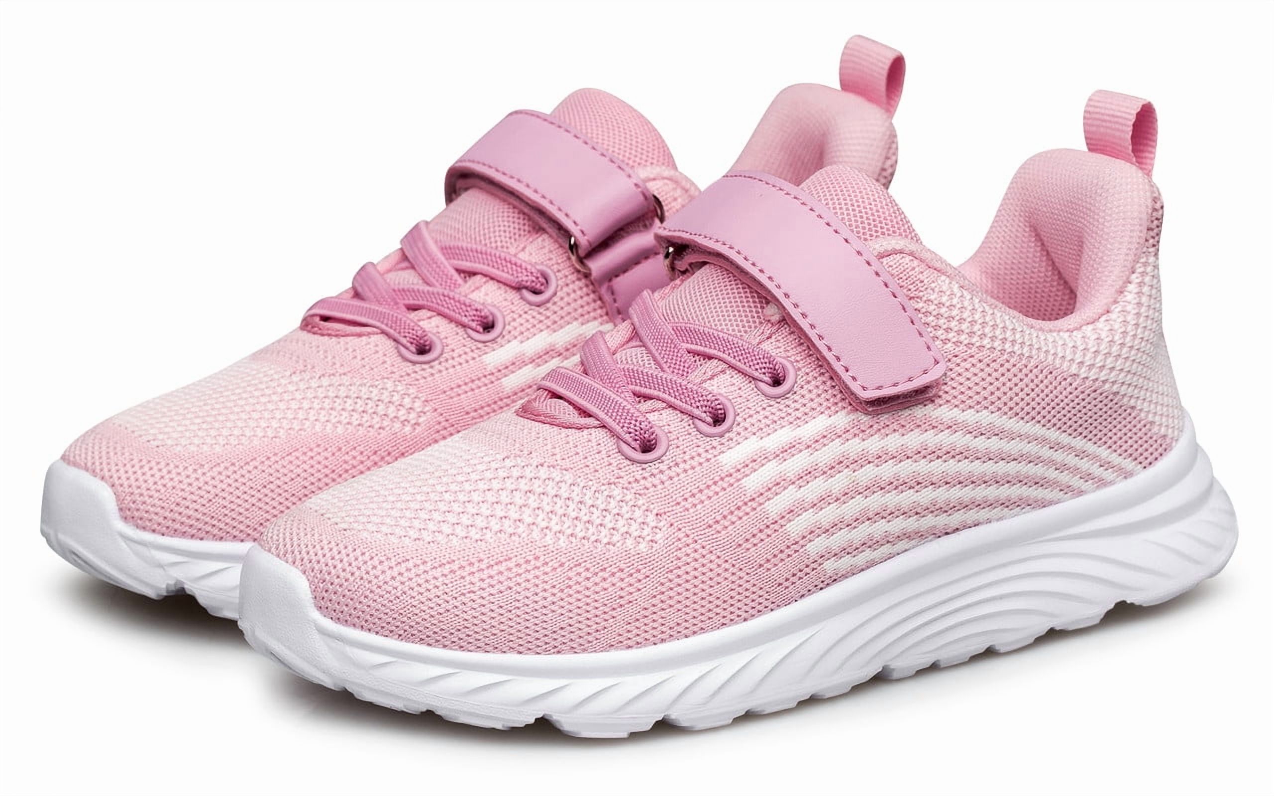 YHOON Girls' Lightweight Sneaker, Pink photo 6