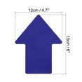thumbnail image 2 of 6x4.7" Arrow Sticker Directional Sign Frosted Finish Adhesive Removable Floor Decal, Blue, 16 Pack, 2 of 5