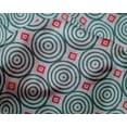 thumbnail image 4 of oneOone Silk Tabby Fabric Diamond & Circle Block Printed Fabric 1 Yard 42 Inch Wide, 4 of 4