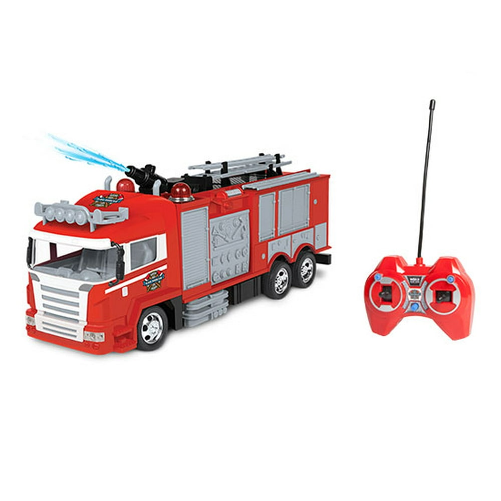 paw patrol fire truck water cannon