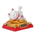 thumbnail image 1 of Gato de la Suerte Con Energía Solar, Brazo Que Agita, Gato de la Fortuna de PlásTiCo Maneki Neko, Gato de la Suerte Fengshui, Gato de la Suerte que acoge la riqueza conergía, 1 of 7