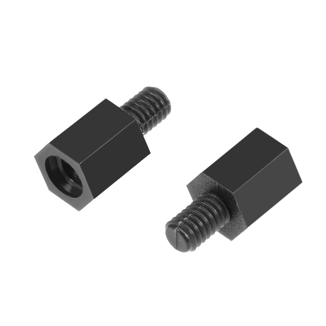 50pcs M4 8+6mm Male Female Thread Nylon Hex Standoff Spacer Screws