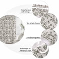 thumbnail image 6 of Sage Green Leaf Waterproof Fabric Shower Curtain,Retro Farmhouse Plant Floral Branch Waterproof Fabric Shower Curtain for Bathroom Curtains Bathtubs Shower Curtains with 12 Hooks Extra Long 72x84, 6 of 8