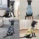 thumbnail image 4 of Camisa hawaiana para mascotas gato perro Teddy Bichon Pomeranian cachorro Garfield corto gato azul, 4 of 5