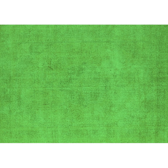 Ahgly Company Indoor Rectangle Oriental Green Industrial Area Rugs, 2' x 5'