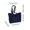 Beige/Navy/Green/Black/Pink, variant on Quilted Canvas Computer Bag Tote | One Shoulder Large Capacity Laptop Handbag | Lightweight Casual Travel Work Purse with Zipper Pocket | Fits 25.5x17.3x3.57 in | 220g | Beige Navy Green Black Pink