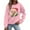 Pink, variant on Cadancy Christmas Sweatshirts for Women Funny Santa Graphic Crew Neck Pullover Tops Xmas Holiday Loose Long Sleeve Shirts Winter Vintage Fashion Outfits 2025