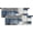 Abstract Blue Grey, variant on Emvency 2 Pack Valances Window Treatments, Grey Painting Art Modern Abstract Blackout Adjustable for Living Room Bathroom Bedroom Kitchen Over Sink, 52x18 Inch Rod Pocket Valances
