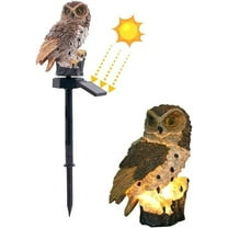 Owl Solar LED Lights, Garden Solar Lights Outdoor Decorative Garden Waterproof Decorative with Stake Scare Birds Away
