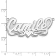 thumbnail image 3 of Sterling Silver Polished 3D Name Plate XNA237SS, 3 of 4