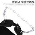 thumbnail image 6 of Necvior Pull Up and Squat Belt with Ergonomic Padding & Steel Chain Weight Dipping Belt, 6 of 8