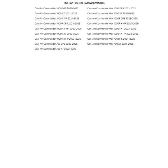 Tusk Plug and Play UTV Signal & Horn Kit Accent Lights for Can-Am Commander 1000R XT-P 2023-2024