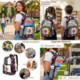 thumbnail image 5 of Kuiaobaty Fire Basketball Print Backpack and Pencil Case Set for Boys Clear Backpack and Lunch Bag Set See Through PVC Bookbag with Pencil Case for School, 5 of 5