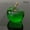 Green, variant on 50/60mm Glaze K9 Crystal Apple Crafts Glass Paperweight Home Desktop Decor