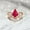 Rose Gold Plated, variant on 2.5Ct 9x7mm /Kite Cut Ruby Bridal Wedding Ring Set CZ Diamond Proposal Ring Alternative Fine Women Jewelry Gift For Her