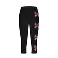 thumbnail image 5 of Stamzod Capri Leggings for Women High Waisted Casual Yoga Capris Soft Stretchy Gym Workout Leggings Black S, 5 of 6