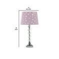 thumbnail image 5 of Benzara BM240329 Lampe de Table 63 Po. avec Base Empilée en Orbe et Abat-Jour en Forme de Cœur, Argent, 5 of 5