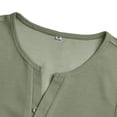 thumbnail image 6 of Men's Ribbed Henley Tank Tops Knit V Neck Sleeveless Workout T Shirt Muscle Gym Fitness Tee Green, 6 of 7