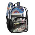thumbnail image 2 of Ttyddzy Clear Backpack Heavy Duty PVC Transparent Backpack for College Workplace, Snowman, 2 of 8