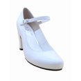 thumbnail image 1 of Zapatilla de vestir de mujer sintetico blanco leon 8422, 1 of 4