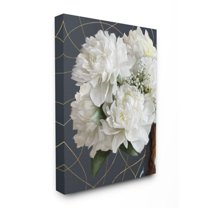 Stupell Industries White Flower Bouquet Petal Detail Interior Painting Canvas Wall Art Design by Ziwei Li, 36" x 48"