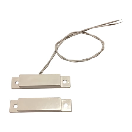 3 pcs Wired White Door Contacts Surface Mount NC Security Alarm Door Window Sensors. These Door Contact Position switches (DCS) Work with All Access Control and Burglar Alarm Systems