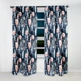 thumbnail image 2 of Designart "Dreamy Ethereal Weave" Floral Blackout Curtain Single Panel, 2 of 4