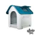 thumbnail image 1 of Casa para perro Perro Chico/Mediano con Ventana Azul, 1 of 4