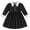 Black, variant on Black Dress White Collar Halloween Cosplay Costume Gothic Family Roleplay Outfit Puff Sleeve Dress for Little G'irls for Halloween Family Costume Party