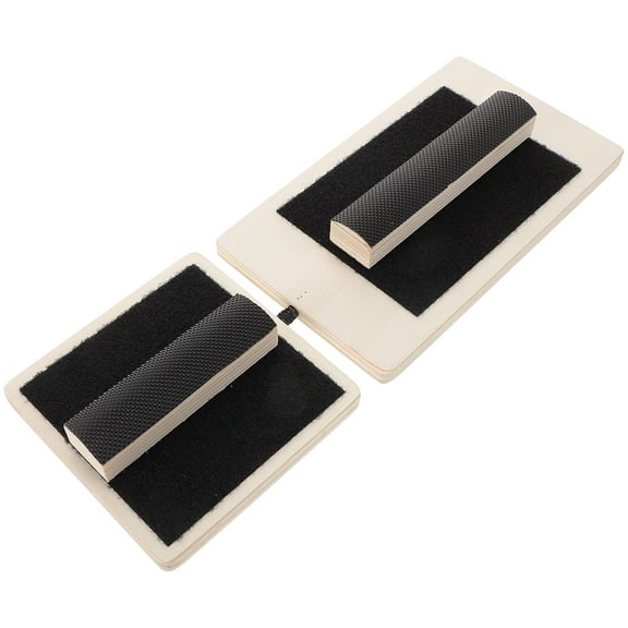 SASABAXI 1Set Unique Shape Wooden Foot Exerciser Board for Yoga Fitness Design and Sports Massage 12.2x4.3x1.3in