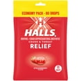 thumbnail image 3 of (2 pack) HALLS Relief Strawberry Cough Drops, Economy Pack, 80 Drops, 3 of 14
