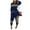 Navy Blue, variant on 2 Piece Outfits Women Leopard Sweatsuit Tracksuit Jogging Suit Activewear Sets
