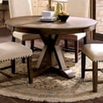 thumbnail image 2 of Furniture of America Stanley Pedestal Round Dining Table, Light Oak, 2 of 6