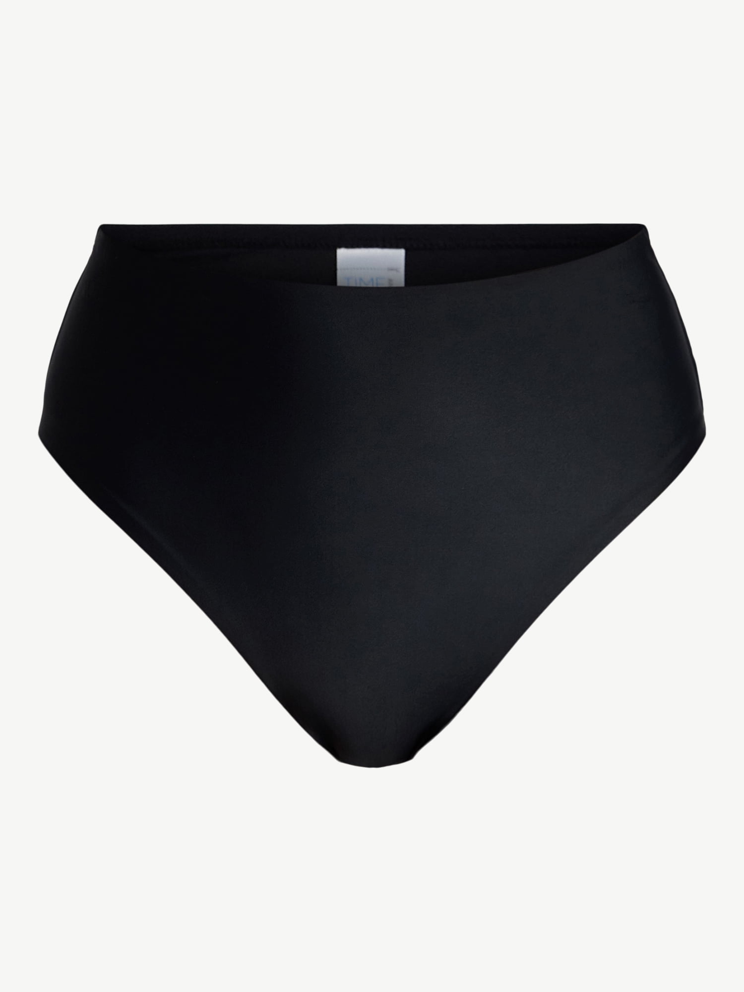 Time and Tru Women's and Women's Plus Size High Rise Bikini Bottoms, Sizes XS-3X