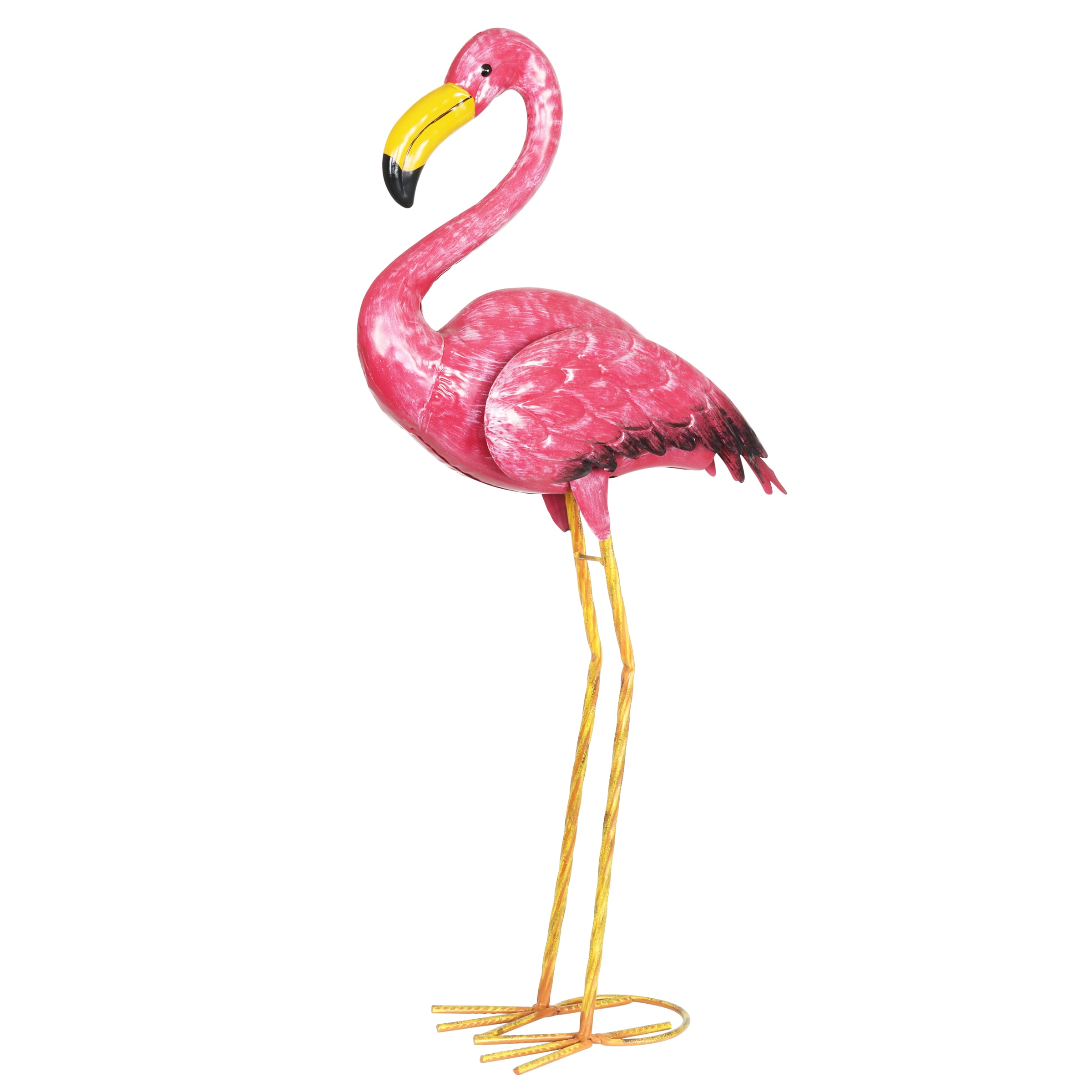 89 cm Bright Pink Flamingo Statue Pack of 2 Evergreen 35" 