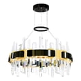 thumbnail image 1 of CWI Lighting Lustre Intégré LED Aya Perle Noire, 1 of 6