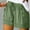 Mint Green, variant on TRUBKH shorts for women athletic shorts for women linen shorts womens shorts casual bermuda shorts for women Summer Large Size Elastic Decorative Buttons Pocket Casual Shorts Black L